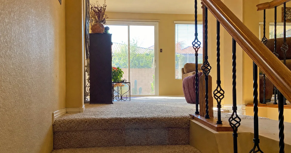 A Home Interior With Carpet in Pacific Palisades, CA